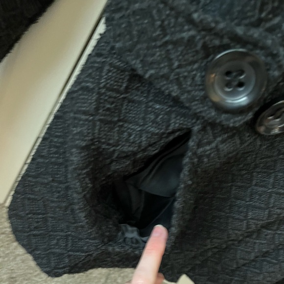 dELiA*s Girl’s XS Dark Grey Peacoat - Picture 5 of 11